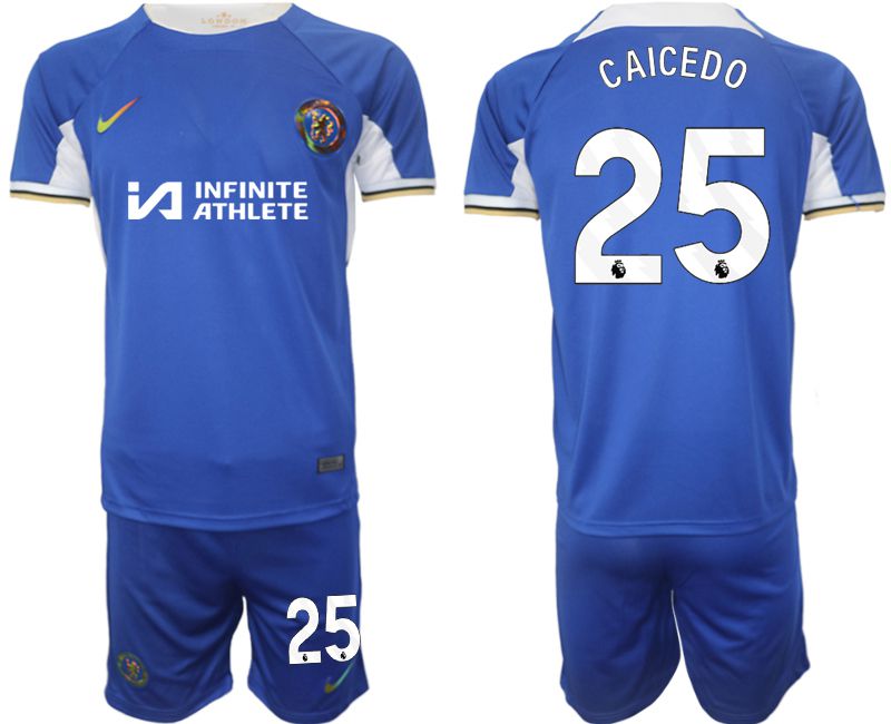 Men 2023-2024 Club Chelsea FC home blue #25 Soccer Jersey->chelsea jersey->Soccer Club Jersey